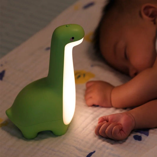 Cute Dinosaur Night Light – Eye-friendly, USB Rechargeable, Children's Room Decor.