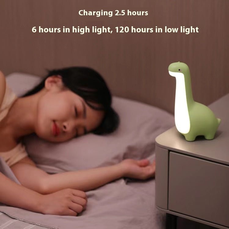 Cute Dinosaur Night Light – Eye-friendly, USB Rechargeable, Children's Room Decor.