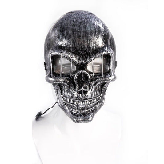 LED Halloween Skull Mask – Luminous, perfect for parties, dance, and Halloween costumes.
