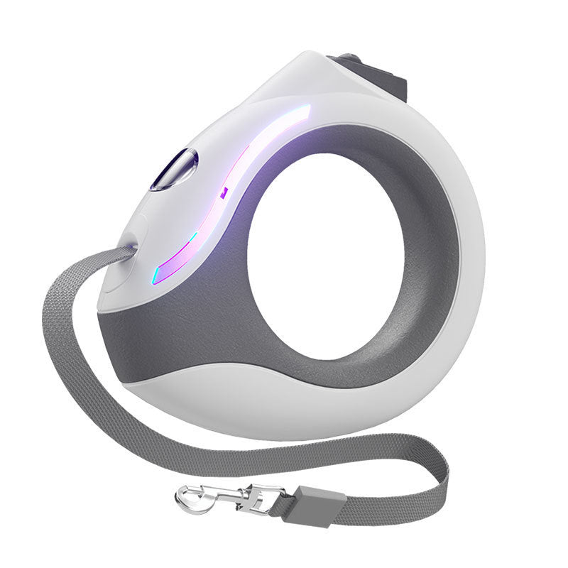 LED Night Dog Leash – Retractable, Automatic, Pet Safety Rope