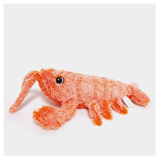 Electric Jumping Shrimp Pet Toy – USB Rechargeable, Simulated Lobster, Fun Plush Toy for Cats.