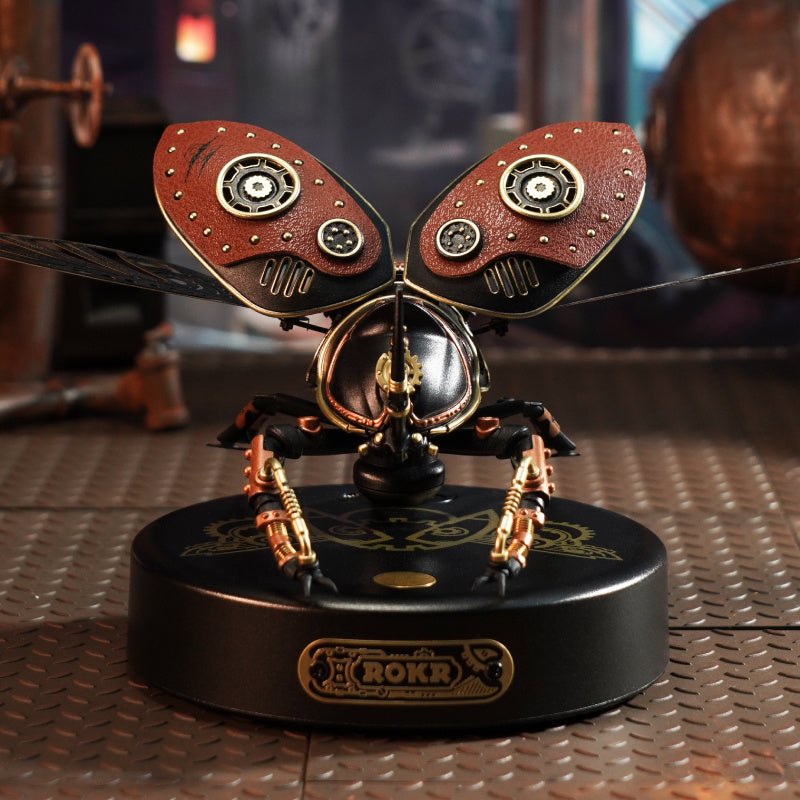 Robotime Rokr Metal 3D Puzzle – Rhinoceros Beetle, Punk Style, Easy Assembly, Birthday Gift (MI01)