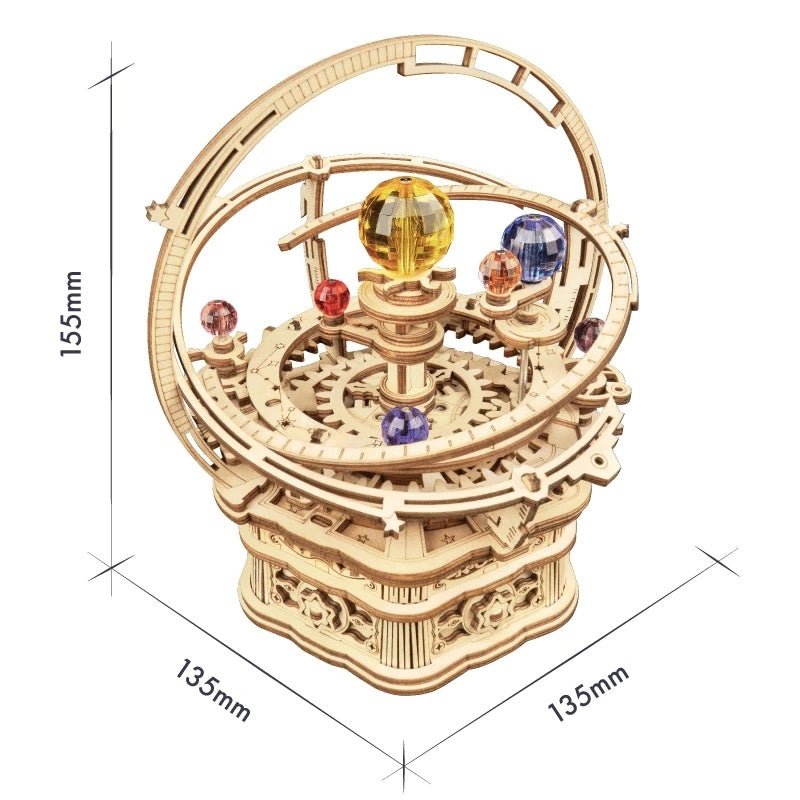 Robotime Rokr 3D Wooden Music Box – Assembly Puzzle Toy for Kids, Birthdays & Christmas (AMK51)