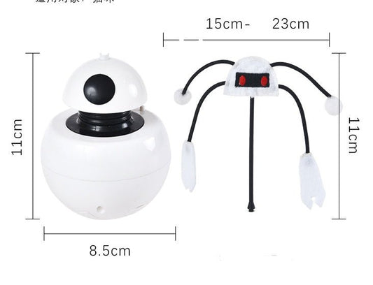 3-in-1 Cat Toy: Robot Tumbler & Laser for Fun and Exercise