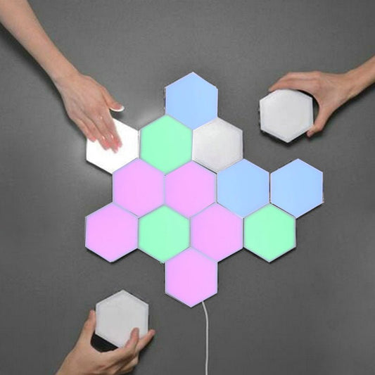 Wireless App-Controlled LED Honeycomb Light – Modular, DIY Hexagon for iOS & Android