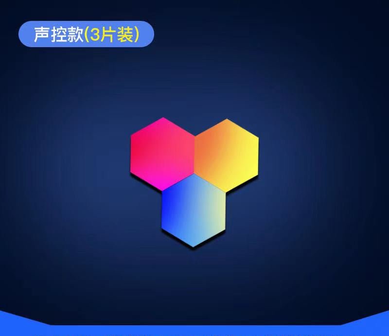 Wireless App-Controlled LED Honeycomb Light – Modular, DIY Hexagon for iOS & Android