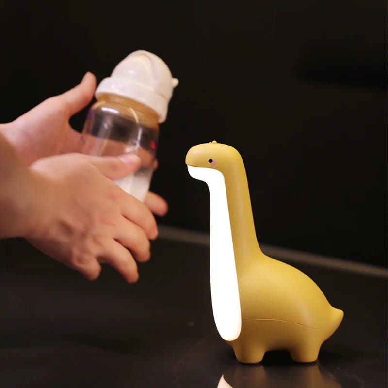 Cute Dinosaur Night Light – Eye-friendly, USB Rechargeable, Children's Room Decor.