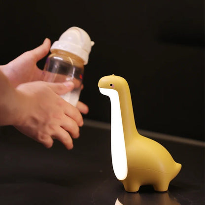 Cute Dinosaur Night Light – Eye-friendly, USB Rechargeable, Children's Room Decor.