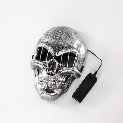 LED Halloween Skull Mask – Luminous, perfect for parties, dance, and Halloween costumes.