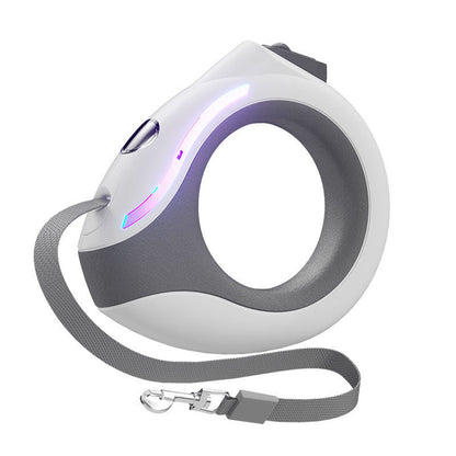 LED Night Dog Leash – Retractable, Automatic, Pet Safety Rope