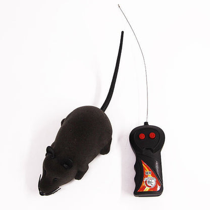 Remote Control Cat Toy – Flocking Electric Mouse with Color Box, Battery-Operated, Fun Simulation for Cats and Pets