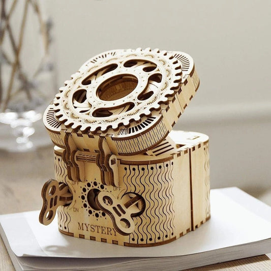 Robotime Rokr 123Pcs Treasure Box 3D Wooden Puzzle – Creative Gift for All Ages