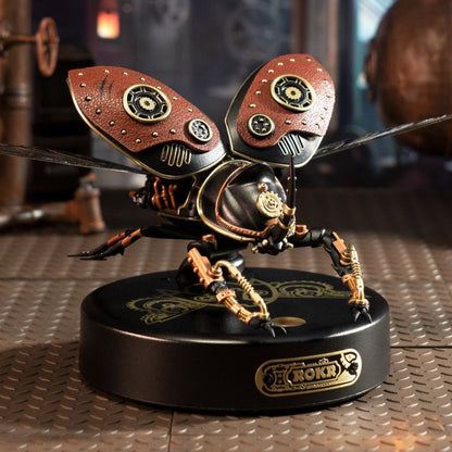 Robotime Rokr Metal 3D Puzzle – Rhinoceros Beetle, Punk Style, Easy Assembly, Birthday Gift (MI01)