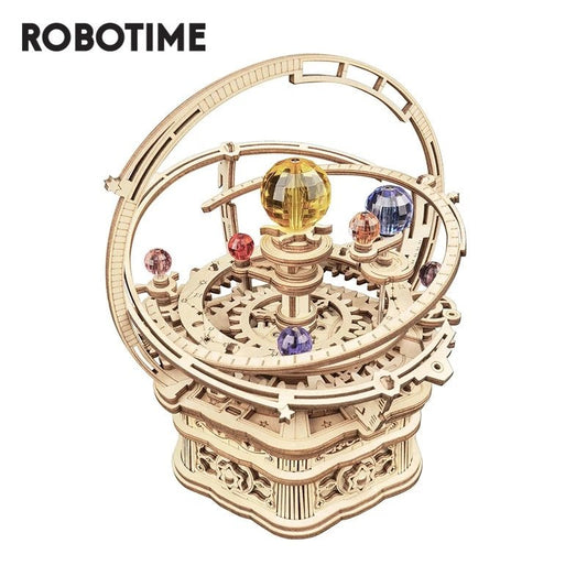 Robotime Rokr 3D Wooden Music Box – Assembly Puzzle Toy for Kids, Birthdays & Christmas (AMK51)