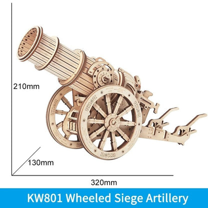 Robotime ROKR Siege Heavy Ballista 3D Wooden Puzzle – War Game, Assembly Toy, Gift for Kids and Boys (KW401)