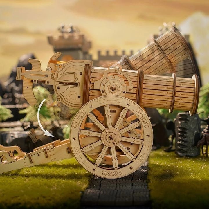 Robotime ROKR Siege Heavy Ballista 3D Wooden Puzzle – War Game, Assembly Toy, Gift for Kids and Boys (KW401)
