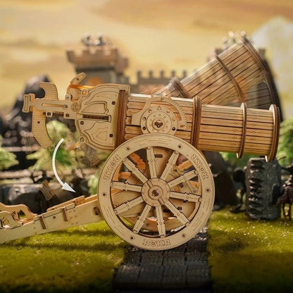 Robotime ROKR Siege Heavy Ballista 3D Wooden Puzzle – War Game, Assembly Toy, Gift for Kids and Boys (KW401)